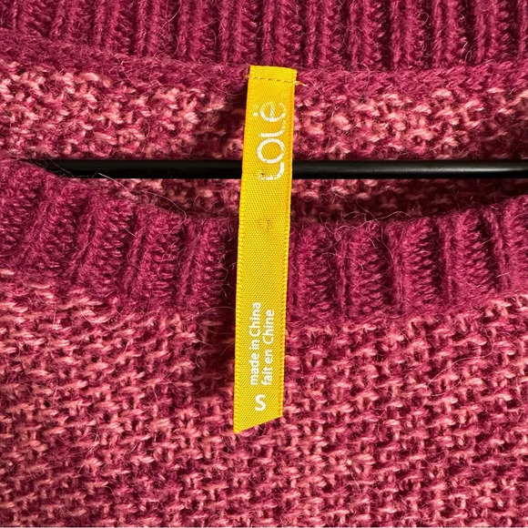 Lole Women's Alpaca Blend Pink Sweater. Small. EUC - Picture 3 of 8
